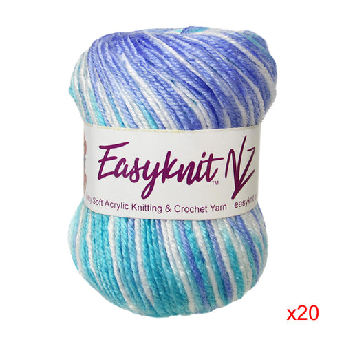 EasyKnit Baby Mix Blue x20 Yarn