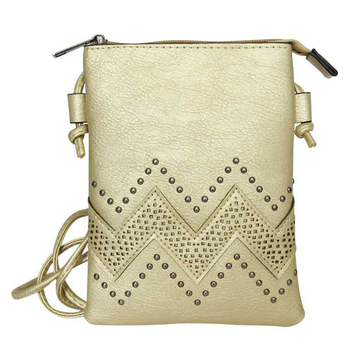 Shoulder bag pearl wave gold
