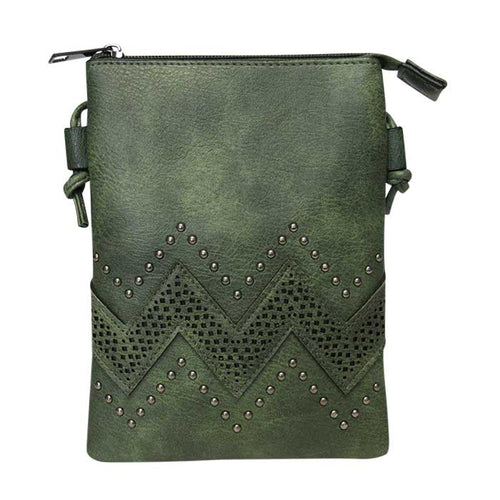 Shoulder bag pearl wave green