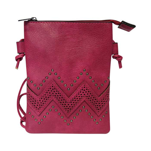 Shoulder bag pearl wave purple