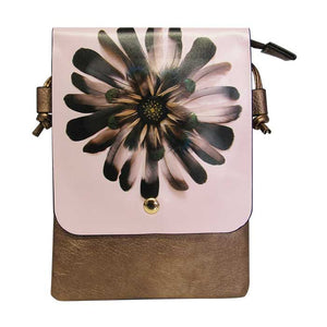 Shoulder bag floral art
