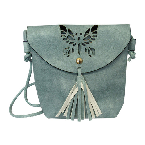 Shoulder butterfly bags light blue