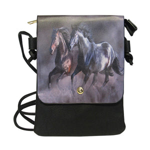 Shoulder bag horses