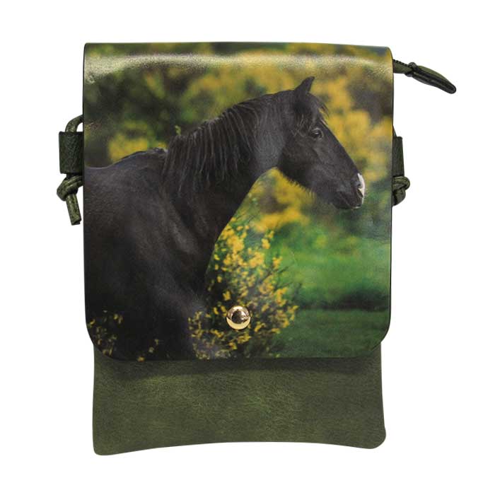 Shoulder bag horse noir