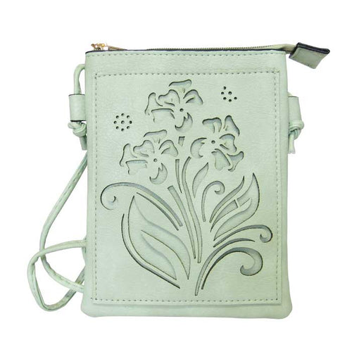 Shoulder bag bouquet mint