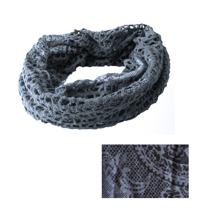 Charcoal and silver snood