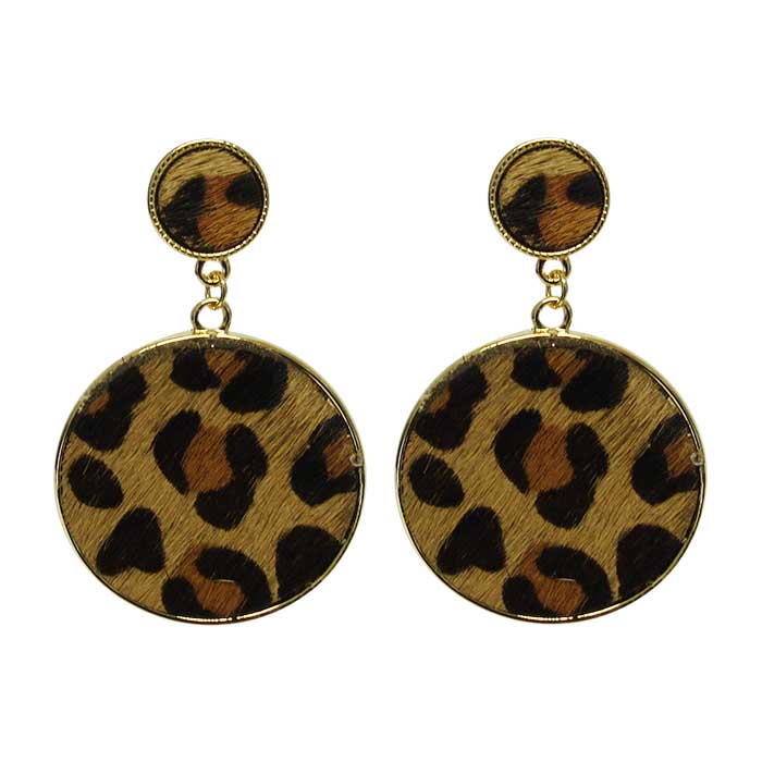 Jax leopard faux earrings