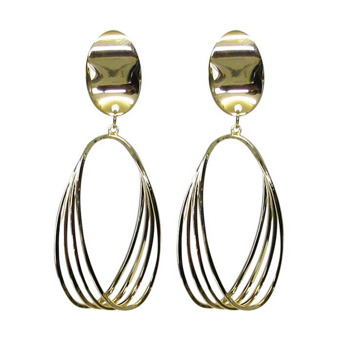 Jax gold loop earrings