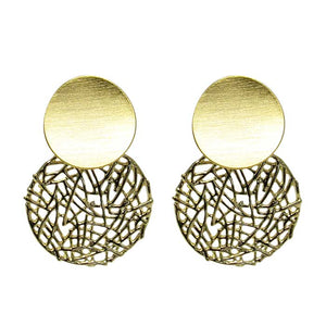 Jax filigree gold circles earrings
