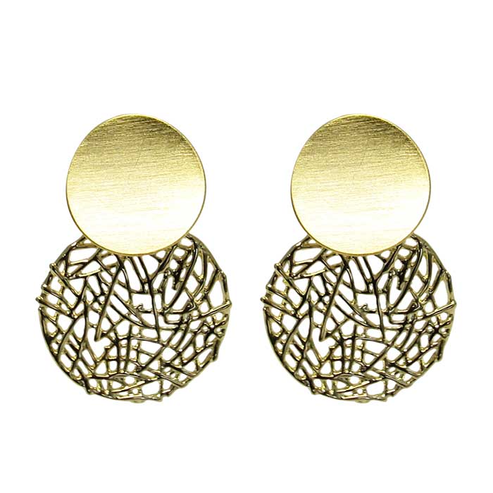Jax filigree gold circles earrings
