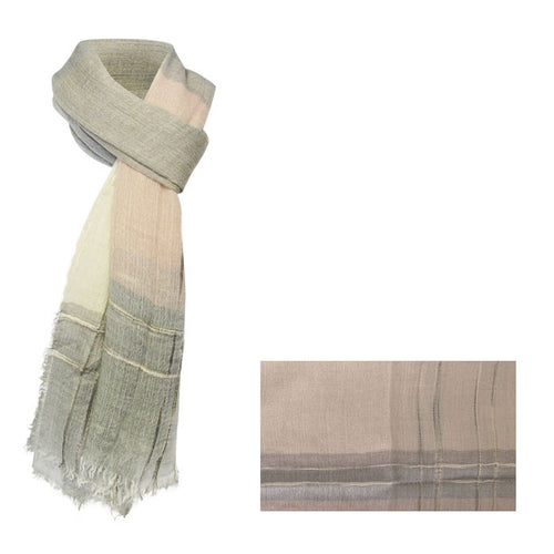 Salmon tri-tones scarf