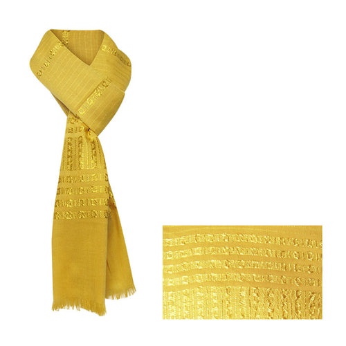 Chain mustard scarf