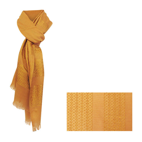 Mustard diamond scarf