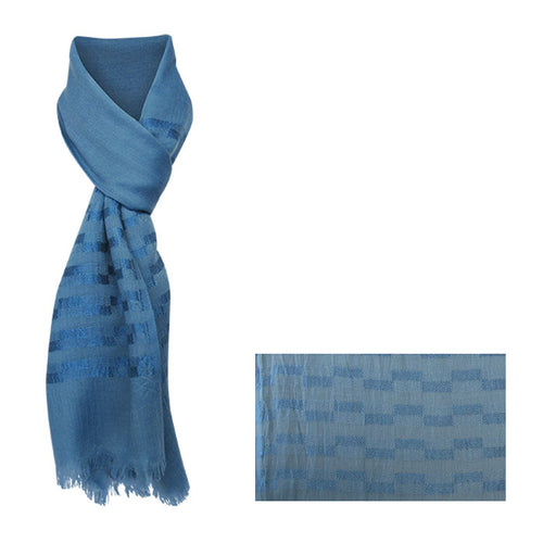 Parquet blue scarf