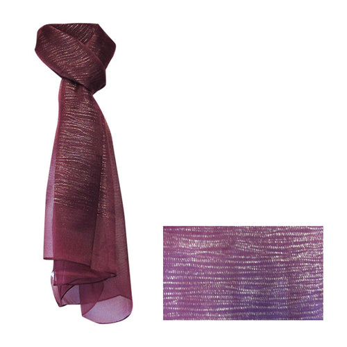 Plum waves scarf