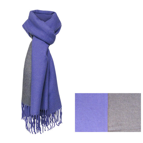 Silk-touch Lavender winter scarf