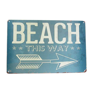 Art tin beach this way