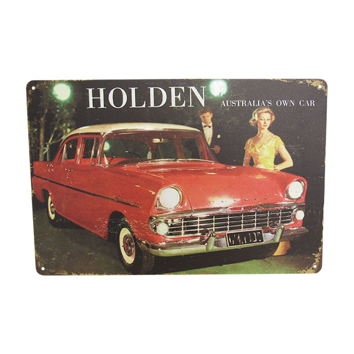 Art tin sign Honda classic