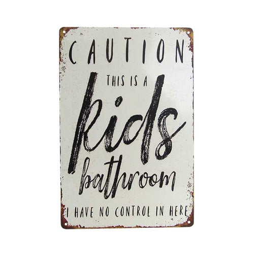 Art tin kids bathroom