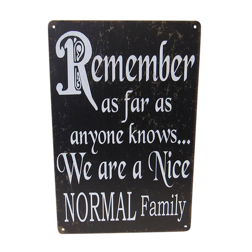 Art tin sign nice normal