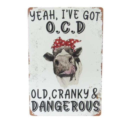Art tin sign OCD