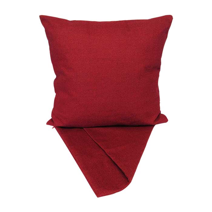 Lighter notes red cushion cover