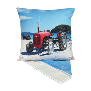 NZ Hahei Beach Tractor cushion cover