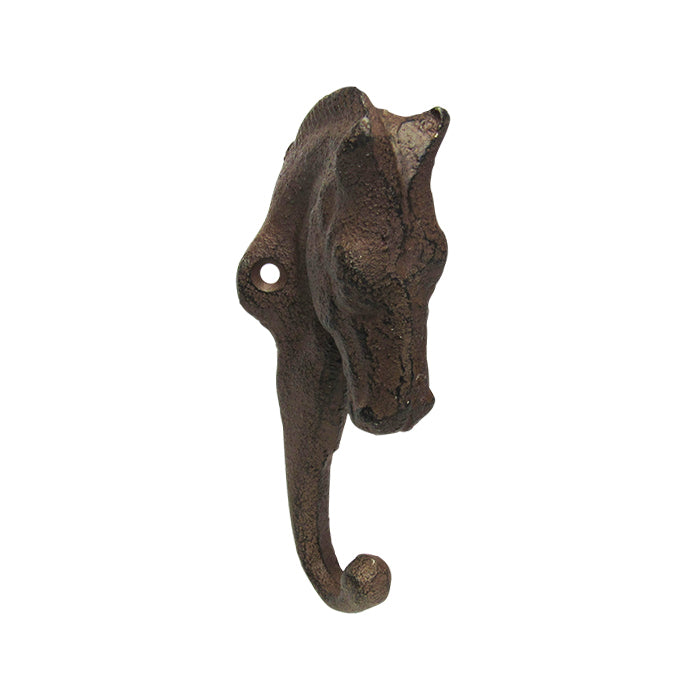 Horse head cast iron hook