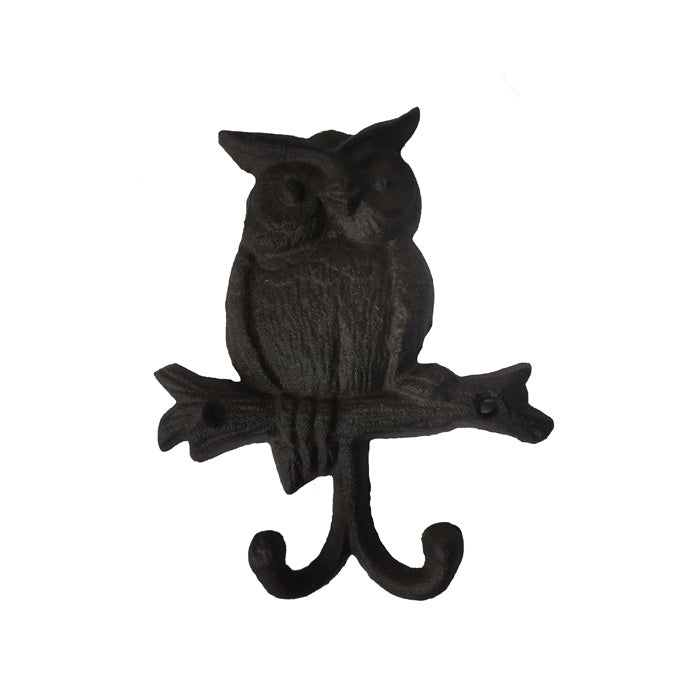 Owl cast iron hook