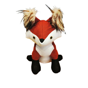 Plush Fox in Orange-Red