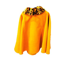 Load image into Gallery viewer, Cape Mustard with Leopard Faux