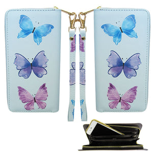 Three butterflies wallet
