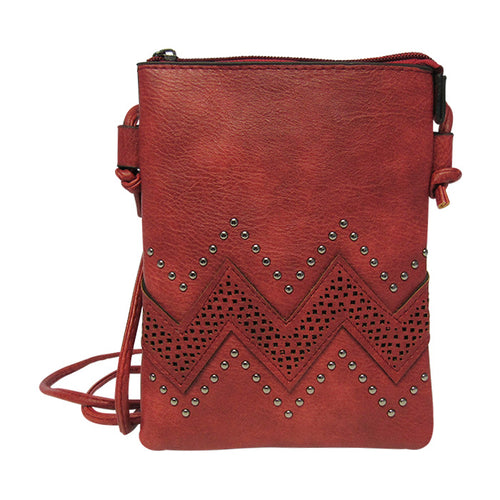 Shoulder bag pearl wave red