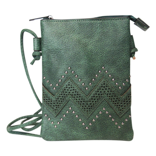 Shoulder bag pearl wave ocean blue