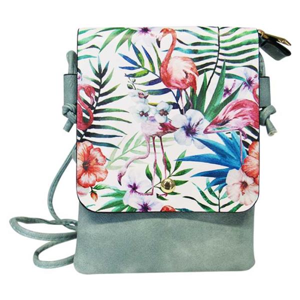 Shoulder bag print tropical