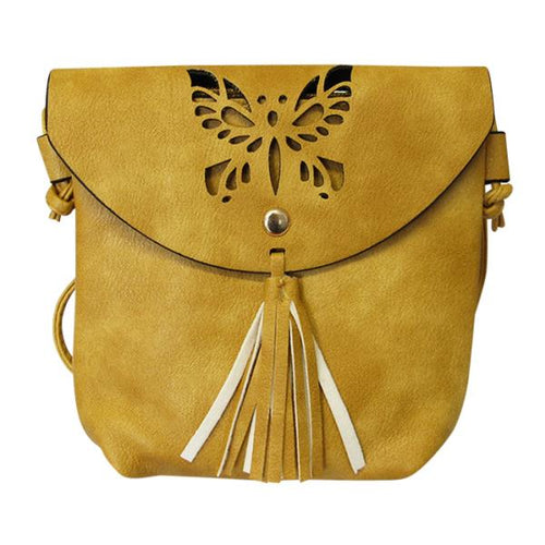 Shoulder butterfly bags Mustard