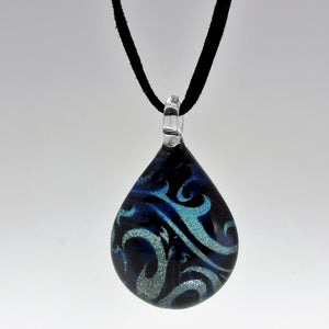 Artisan glass hand-crafted pacific pendant necklace