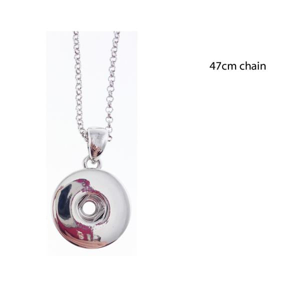 Jewellery Snap plain pendant necklace 47 cm