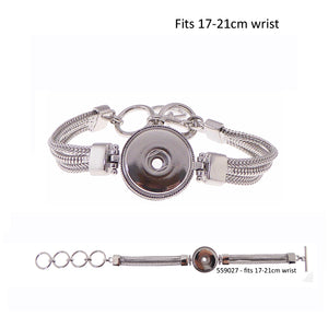Jewellery Snap chain bracelet single snap 17-21cm