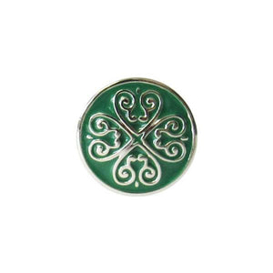 Celtic heart green snap