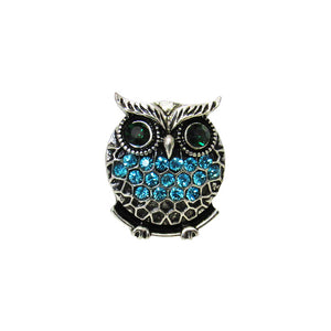 Blue diamante owl snap