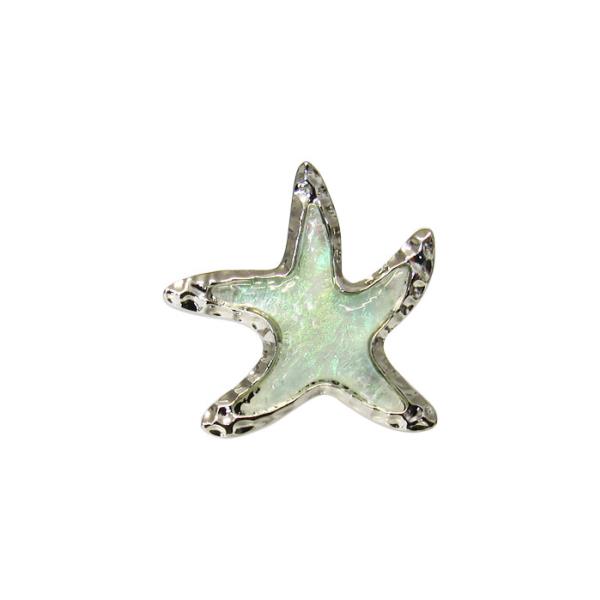 Blue glitter starfish snap