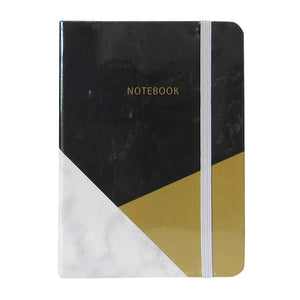 Notebook Marble Black+Gold