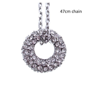 Crystal circle necklace