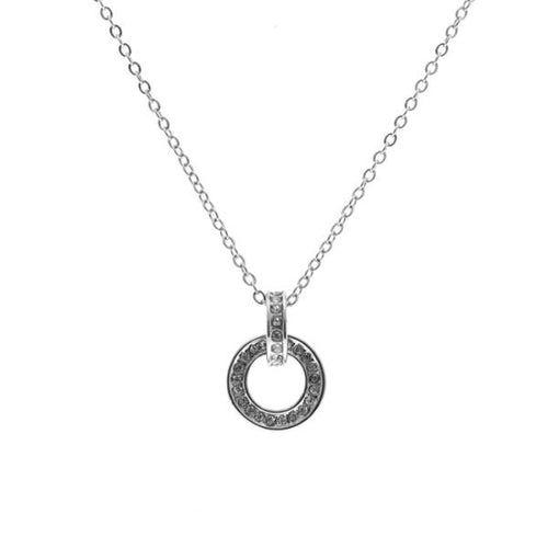 Double ring diamantes necklace