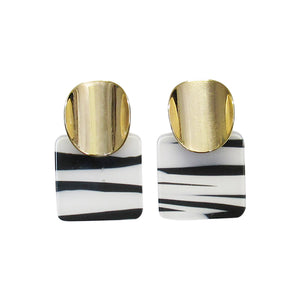 Jax zebra stripes earrings