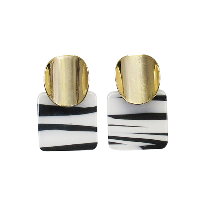Jax zebra stripes earrings