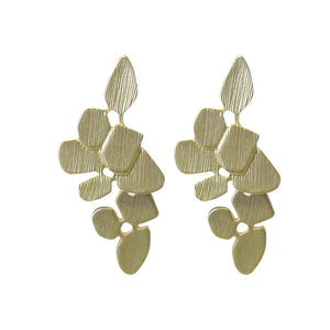 Jax gold vine leaves earrings