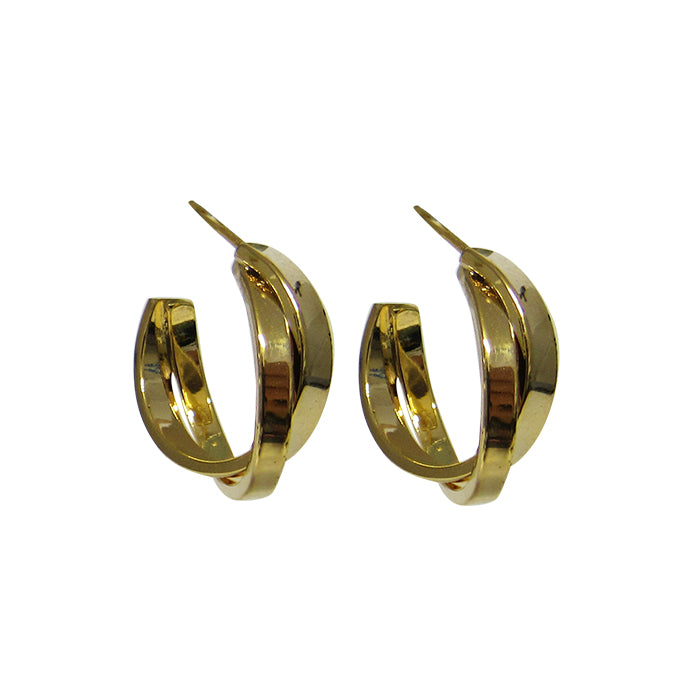 Jax double swirl earrings