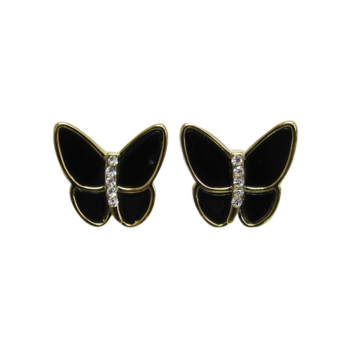 Jax butterfly black earrings